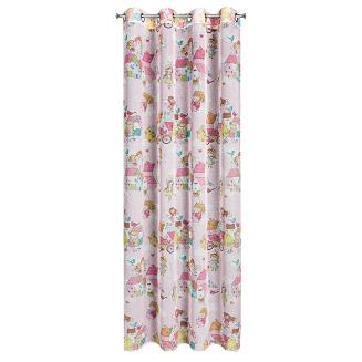 Zasłona gotowa na przelotkach POLLY 140x250 Eurofirany wielokolorowy