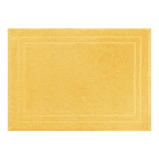 Dywanik łazienkowy Mondo 50x70 stópki musztardowy