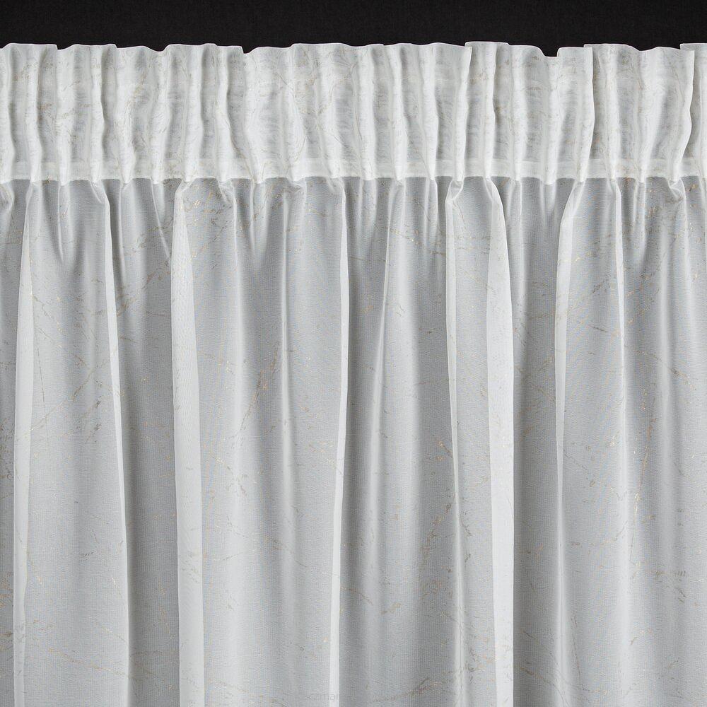 Firana gotowa na taśmie HERA 140x270 Eurofirany biały