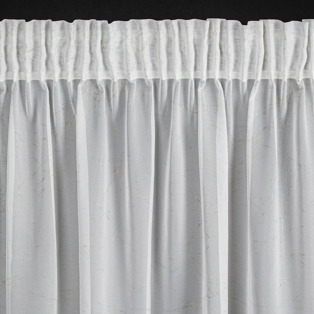 Firana gotowa na taśmie HERA 140x270 Eurofirany biały