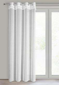 Firana gotowa na przelotkach KIRA 140x250 Eurofirany biały