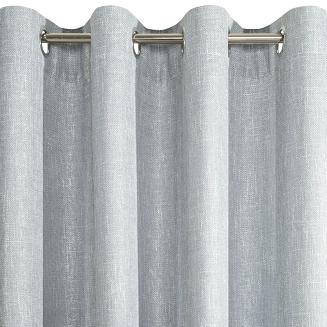 Zasłona gotowa na przelotkach LIV 140x250 Eurofirany srebrna