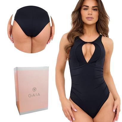 Strój kąpielowy jednoczęściowy figi Haia 039 czarny