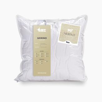 Poduszka wełniana 50x60 MERINO pikowana bez zamka biała