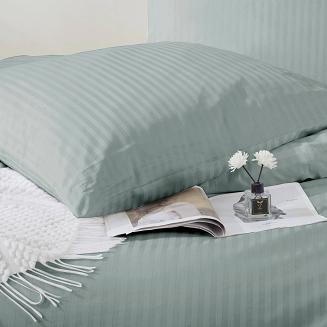 Poszewka z adamaszku satyna bawełniana 50x70 szałwiowa