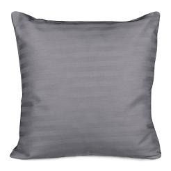 Poszewka satyna bawełniana adamaszek 40x40 antracytowa