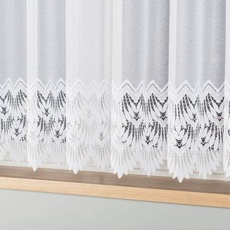 Firanka żakardowa gotowa na żabki FELICJA 400x160 biała