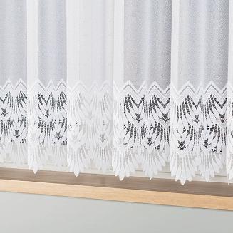 Firanka żakardowa gotowa na żabki FELICJA 400x160 biała