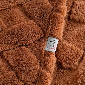 Koc narzuta CARO 150x200 Design91 ceglasty