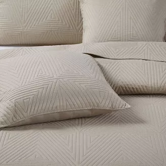 Poszewka dekoracyjna TRIO 50x70 pikowana beżowa