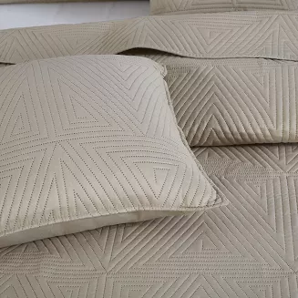 Poszewka dekoracyjna TRIO 50x70 pikowana beżowa