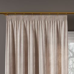 Zasłona gotowa na taśmie VELVI 140x230 ciepły jasny szary