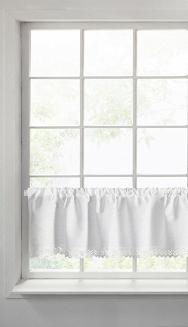 Firana gotowa na taśmie GUSTO 130x50 Eurofirany biały