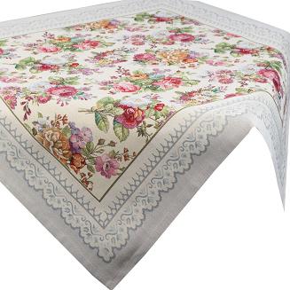 Obrus dekoracyjny CHO 140x180 Eurofirany jasnoszary