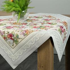 Obrus dekoracyjny CHO 140x180 Eurofirany jasnoszary