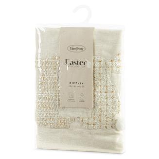 Obrus dekoracyjny WIOSNA 40x140 Eurofirany kremowy