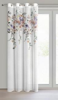 Zasłona gotowa na przelotkach MERLA 140x250 Eurofirany biały