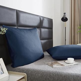 Poszewka satyna bawełniana SIN 70x80 granatowa