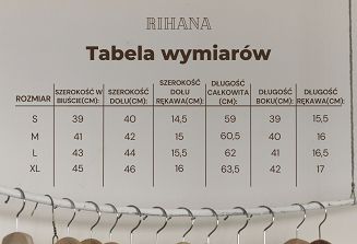 Bluzka damska z krótkim rękawem Rihana Eldar półgolf koronka ecru