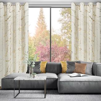 Zasłona gotowa na przelotkach MOLLY 140x250 Eurofirany kremowy