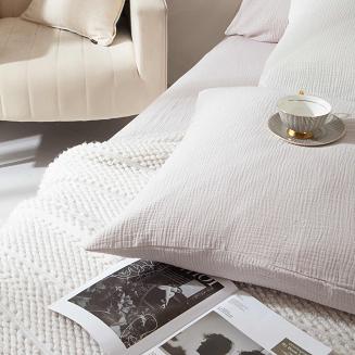 Szara Bawełniana Pościel Muślinowa 160x200