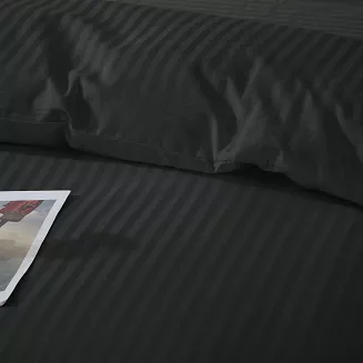 Poszewka z adamaszku satyna bawełniana 70x80 czarna
