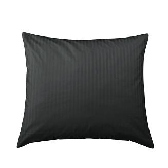 Poszewka z adamaszku satyna bawełniana 70x80 czarna