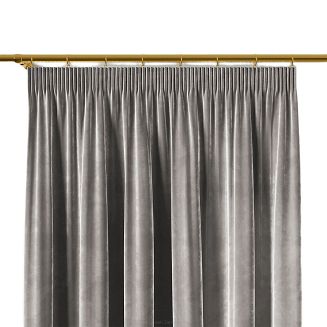 Zasłona gotowa na taśmie VELVI 140x160 jasnoszara