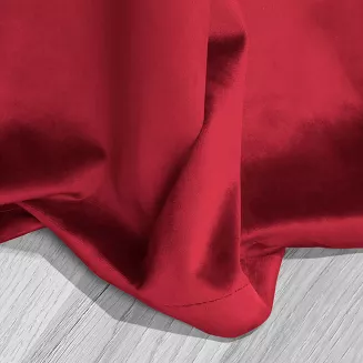 Czerwona Zasłona Welurowa Na Taśmie 140x300 Velvet Soft