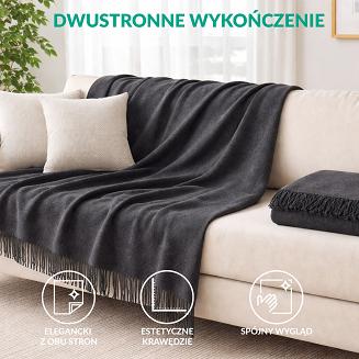 Koc T Bawełniany/BA900/150x200 antracyt