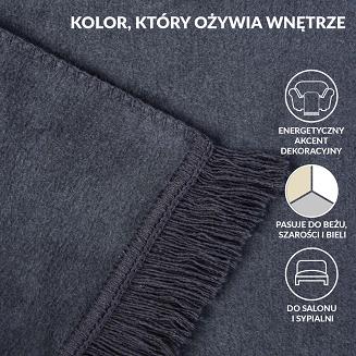 Koc T Bawełniany/BA900/150x200 antracyt