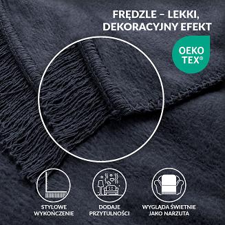Koc T Bawełniany/BA900/150x200 antracyt