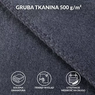 Koc T Bawełniany/BA900/150x200 antracyt