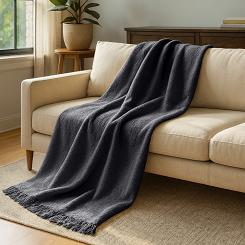 Koc T Bawełniany/BA900/150x200 antracyt