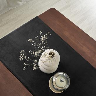 Bieżnik dekoracyjny SOFT 40x140 welurowy czarny