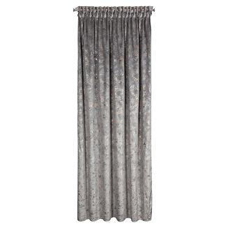 Zasłona gotowa na taśmie TULIA 135x270 Eurofirany stalowy