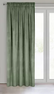 Zasłona gotowa na taśmie ROSA 140x270 Design91 oliwkowy