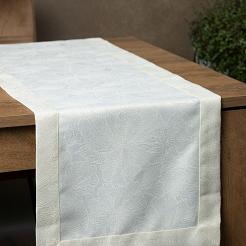 Obrus dekoracyjny LENA 40x140 Eurofirany kremowy/złoty