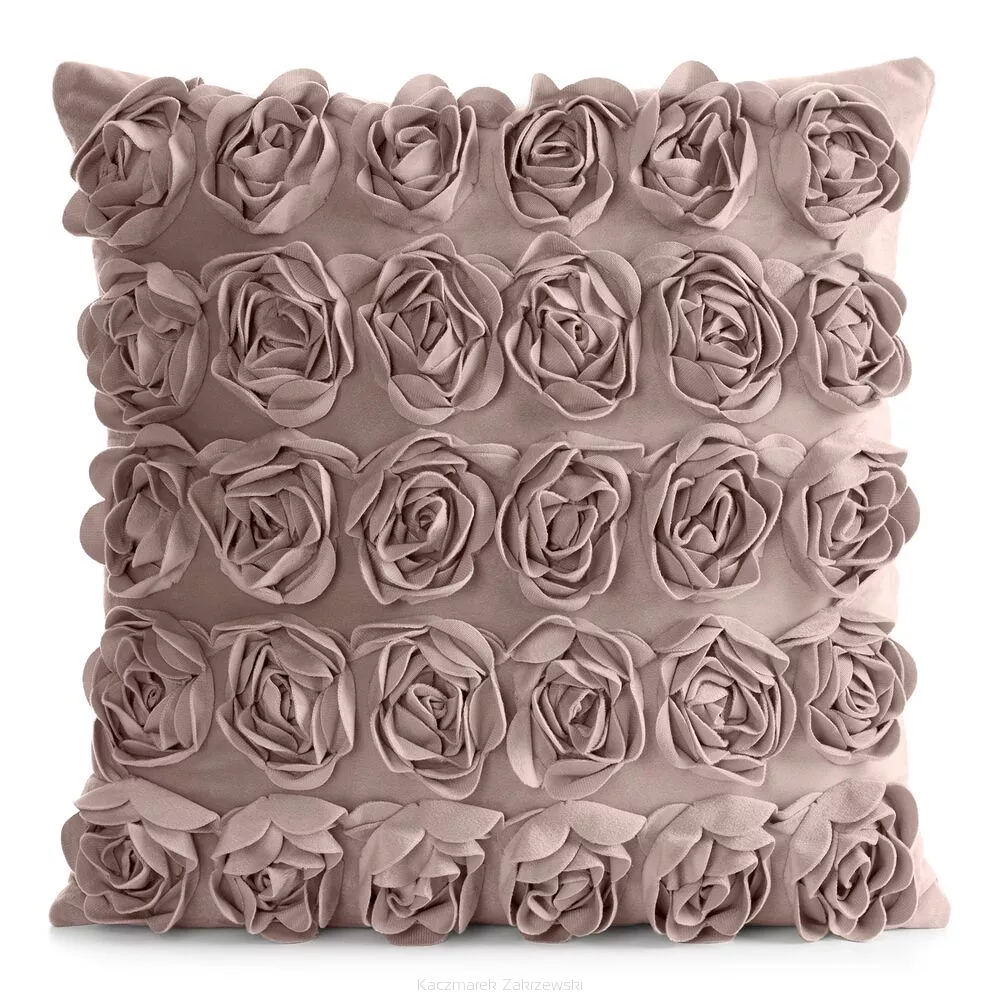 Poszewka dekoracyjna ROSES 45x45 Eva Minge Eurofirany pudrowy