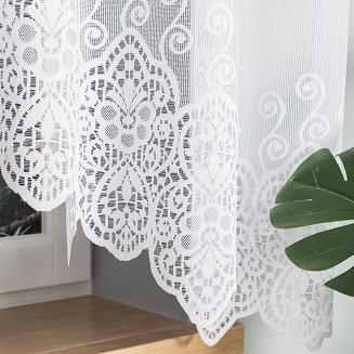 Firanka żakardowa gotowa na żabki CELINA 300x160 biała