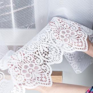 Firanka żakardowa gotowa na żabki CELINA 300x160 biała