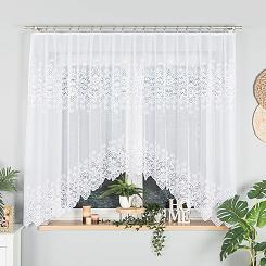 Firanka żakardowa gotowa na żabki CELINA 300x160 biała