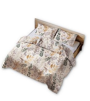 Pościel z kory 220x200 jasnobeżowa roślinna oaza