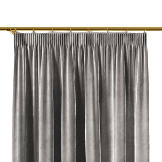 Zasłona gotowa na taśmie VELVI 140x230 jasnoszara