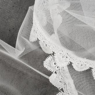 Firana gotowa na przelotkach MAYA 300x145 Eurofirany biały