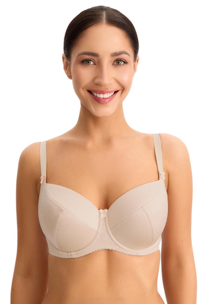 Biustonosz Full Cup Kate 281 usztywniany beżowy