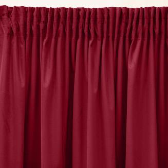 Zasłona gotowa na taśmie SIBEL 140x270 Eurofirany bordowa