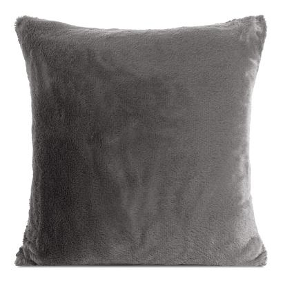 Poszewka dekoracyjna NINA 45x45 Eurofirany stalowa futrzana i puszysta