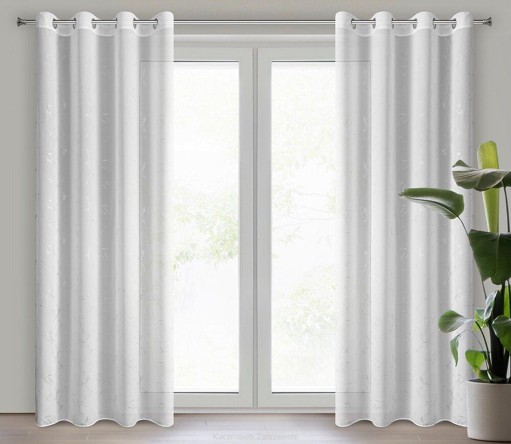 Firana gotowa na przelotkach IVA Eurofirany biały