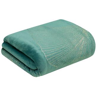 Koc narzuta GINKO1 150x200 Eurofirany turkusowy